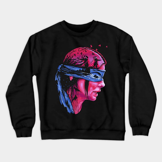 BirdBox Crewneck Sweatshirt by zerobriant